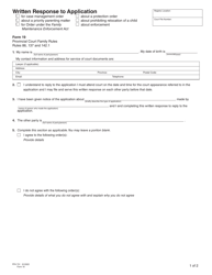 Form 19 (PFA731) Written Response to Application - British Columbia, Canada, Page 4
