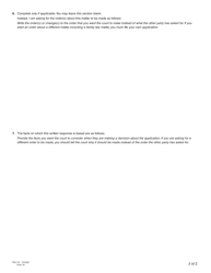 Form 19 (PFA731) Written Response to Application - British Columbia, Canada, Page 6