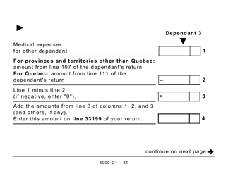 Form 5000-D1 Federal Worksheet (Large Print) - Canada, Page 31