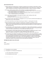 Form P1 Notice of Proposed Application in Relation to Estate - British Columbia, Canada, Page 2