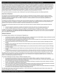Marriage and Family Therapist Form 5CS Certification of Supervisor for Limited Permit - New York, Page 3
