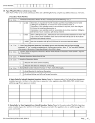 EPA Form 8700-12 (8700-13 A/B; 8700-23) Hazardous Waste Report Site Identification Form - New York, Page 3