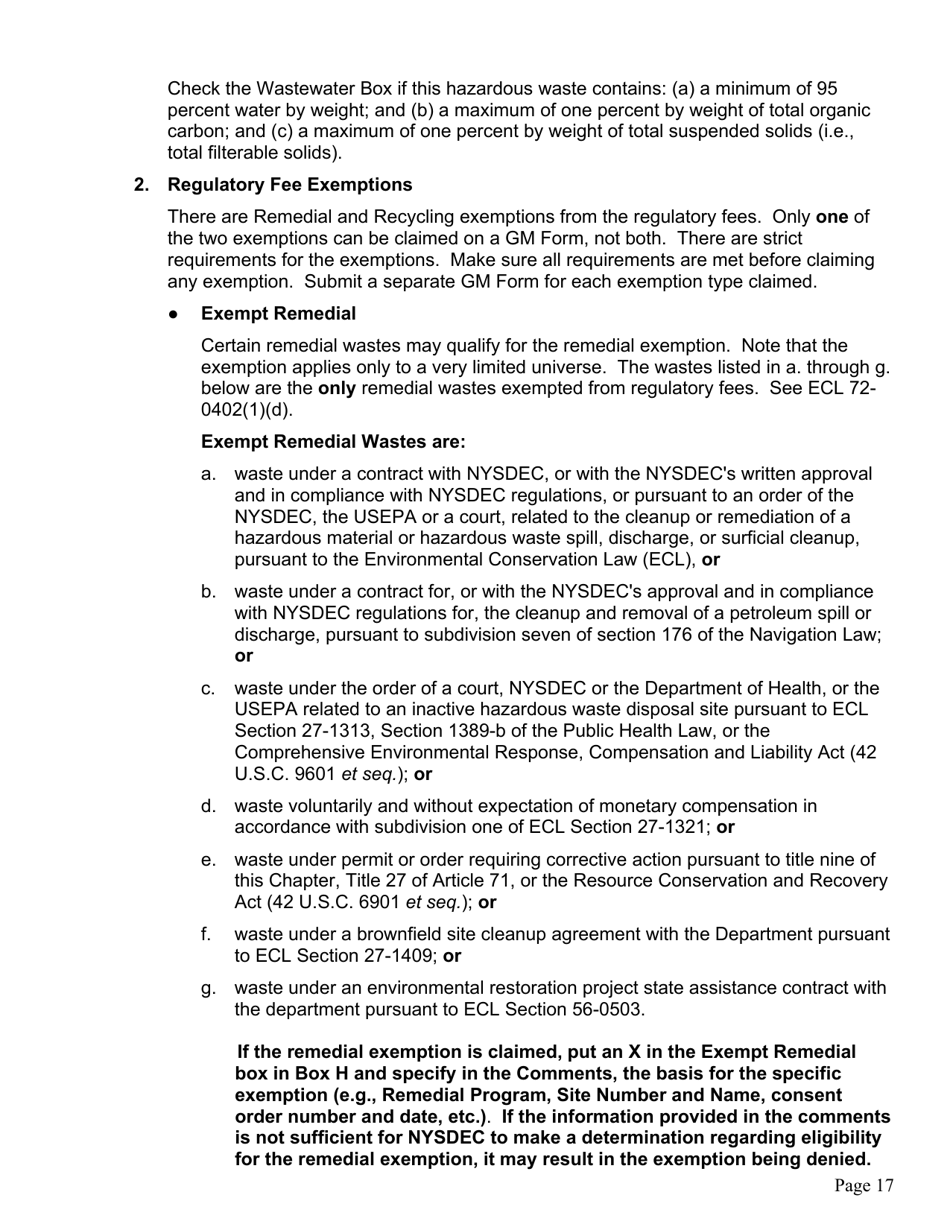 Instructions for Form GM, WR, SI - New York, Page 20
