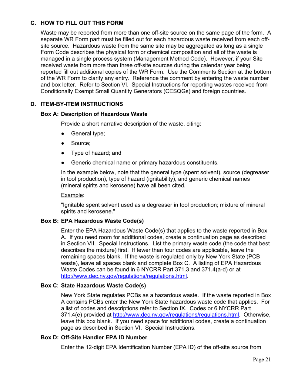 Instructions for Form GM, WR, SI - New York, Page 24