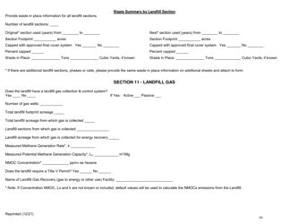 Msw, Industrial or Ash Landfill Annual/Quarterly Report - New York, Page 20