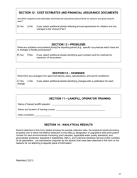 Msw, Industrial or Ash Landfill Annual/Quarterly Report - New York, Page 23