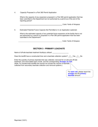 Msw, Industrial or Ash Landfill Annual/Quarterly Report - New York, Page 3