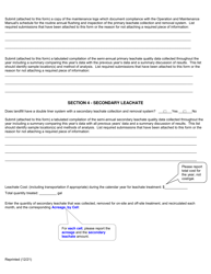 Msw, Industrial or Ash Landfill Annual/Quarterly Report - New York, Page 5