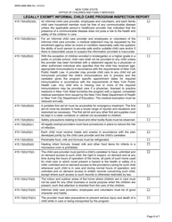 Form OCFS-LDSS-7028 Legally Exempt Informal Child Care Program Inspection Report - New York, Page 6