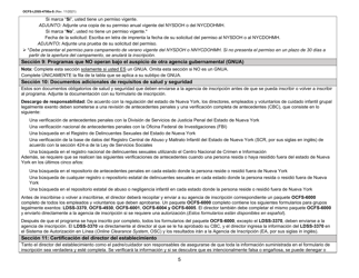 Instrucciones para Formulario OCFS-LDSS-4700-S Formulario De Inscripcion Al Programa De Cuidado Infantil Grupal Legalmente Exento - New York (Spanish), Page 5