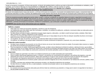 Instrucciones para Formulario OCFS-LDSS-4700-S Formulario De Inscripcion Al Programa De Cuidado Infantil Grupal Legalmente Exento - New York (Spanish), Page 6
