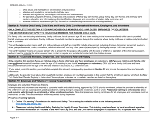 Instructions for Form OCFS-LDSS-4699 Enrollment Form for Provider of Legally Exempt in-Home Child Care and Legally Exempt Family Child Care - New York, Page 5