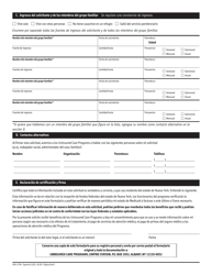 Formulario DOH-2794 Solicitud Para Los Uninsured Care Programs - New York (Spanish), Page 5