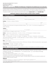 Form DOH-2794 Application for the Uninsured Care Programs - New York (Italian), Page 4