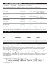 Form DOH-2794 Application for the Uninsured Care Programs - New York (Italian), Page 5