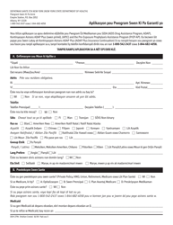 Form DOH-2794 Application for the Uninsured Care Programs - New York (Haitian Creole), Page 4