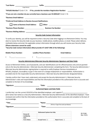 Form RS5546 Security Administrator/Alternate Security Administrator Responsibilities - New York, Page 2
