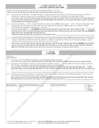 Form AOC-CR-273 Certificate of Relief Petition and Order - North Carolina (English/Vietnamese), Page 4
