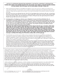 Form AOC-CV-226 Civil Affidavit of Indigency - North Carolina (English/Vietnamese), Page 3