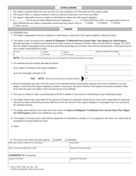 Form AOC-CV-907 Order to Withhold From Income Other Than Wages to Enforce Child Support - North Carolina, Page 2