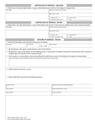 Form AOC-CV-909 Notice of Change or Termination of Withholding Other Than Wages for Child Support - North Carolina, Page 2