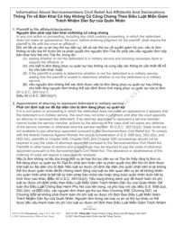 Form AOC-G-250 Servicemembers Civil Relief Act Declaration - North Carolina (English/Vietnamese), Page 3