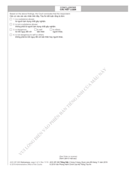 Form AOC-SP-306 Involuntary Commitment Order - Substance Abuse - North Carolina (English/Vietnamese), Page 2