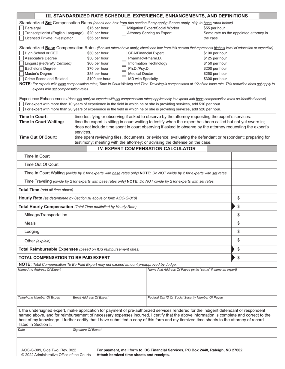 Form AOC-G-309 Download Fillable PDF or Fill Online Application and ...