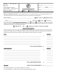 Document preview: Form AOC-856 Periodic/Final Settlement of Guardian/Conservator - Kentucky