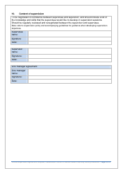 Clinical Supervision Agreement Form - Queensland Centre for Mental Health Learning - Queensland, Australia, Page 4