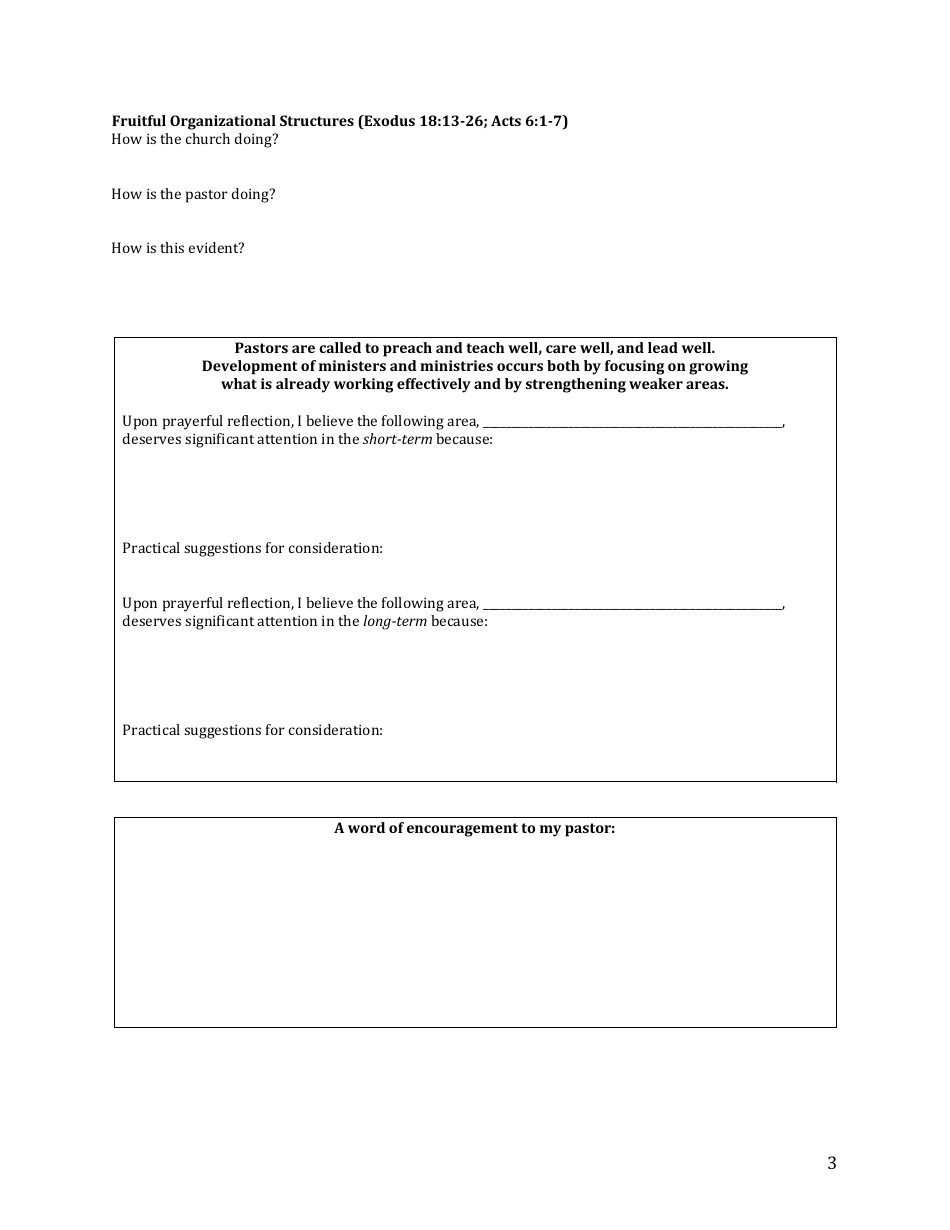 Missional Markers Pastoral Evaluation Form - Fill Out, Sign Online and ...