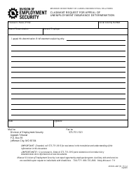 Form MODES-4607 &quot;Claimant Request for Appeal&quot; - Missouri