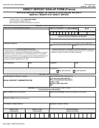 Form 1199-FR Direct Deposit Sign-Up Form (France)