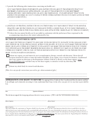 Advance Directive Form for Health Care With Special Provisions for Mental Health Conditions - Virginia, Page 4