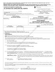 Form AOC-CR-307B Dismissal Notice of Reinstatement (For Offenses Committed on or After Dec. 1, 2013) - North Carolina (English/Spanish)