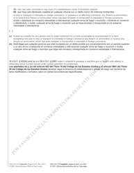 Form AOC-CV-319 Motion for Return of Weapons Surrendered Under Domestic Violence Protective Order and Notice Hearing - North Carolina (English/Spanish), Page 6