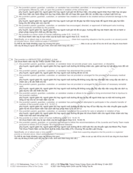 Form AOC-J-130 Juvenile Petition (Abuse/Neglect/Dependency) - North Carolina (English/Vietnamese), Page 2
