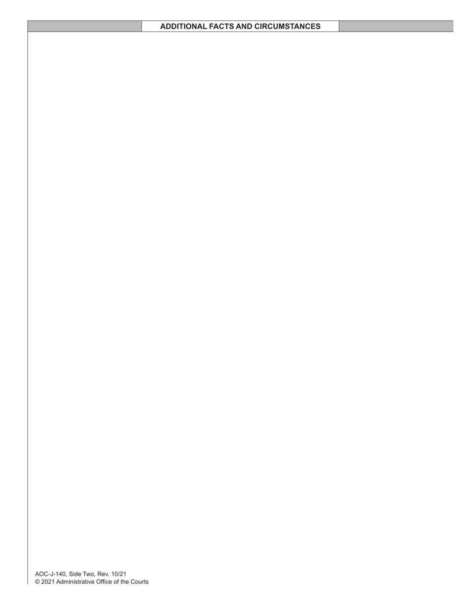 Form AOC-J-140 Motion for Review (Abuse / Neglect / Dependency) - North Carolina, Page 2