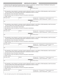 Form AOC-J-146 Order Appointing Provisional Counselon Motion for Modification Hearing and Notice of Modification Hearing (Abuse/Neglect/Dependency) - North Carolina, Page 2