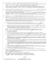 Form AOC-J-151 Order on Need for Continued Nonsecure Custody (Abuse/Neglect/Dependency) - North Carolina (English/Spanish), Page 2