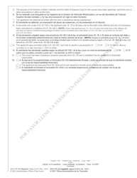 Form AOC-CR-340 Interlock Limited Driving Privilege Impaired Driving (N.c. Convictions Only) - North Carolina (English/Spanish), Page 2