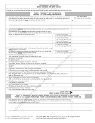 Form AOC-E-199 Application for Probate (Without Qualification of a Personal Representative) - North Carolina (English/Vietnamese), Page 3