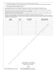Form AOC-E-201 Application for Probate and Letters Testamentary/Of Administration Cta - North Carolina (English/Spanish), Page 2