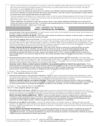 Instructions for Form AOC-E-201 Application for Probate and Letters Testamentary/Of Administration Cta - North Carolina (English/Spanish), Page 2