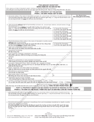 Form AOC-E-201 Application for Probate and Letters Testamentary/Of Administration Cta - North Carolina (English/Vietnamese), Page 3