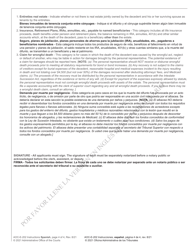 Instructions for Form AOC-E-202 Application for Letters of Administration - North Carolina (English/Spanish), Page 4