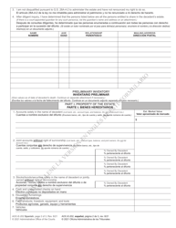 Form AOC-E-202 Application for Letters of Administration - North Carolina (English/Spanish), Page 2