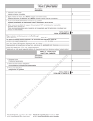 Form AOC-E-206 Application for Letters of Guardianship for an Incompetent Person - North Carolina (English/Spanish), Page 4