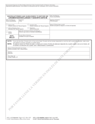 Form AOC-J-226 Affidavit of Indigency (Juvenile Proceedings) - North Carolina (English/Spanish), Page 4