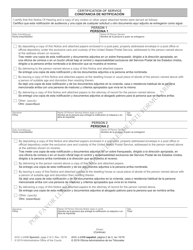 Form AOC-J-240B Notice of Hearing in Juvenile Proceeding (Undisciplined) - North Carolina (English/Spanish), Page 2